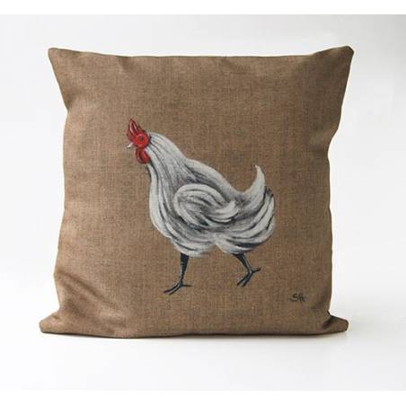 coussin poule