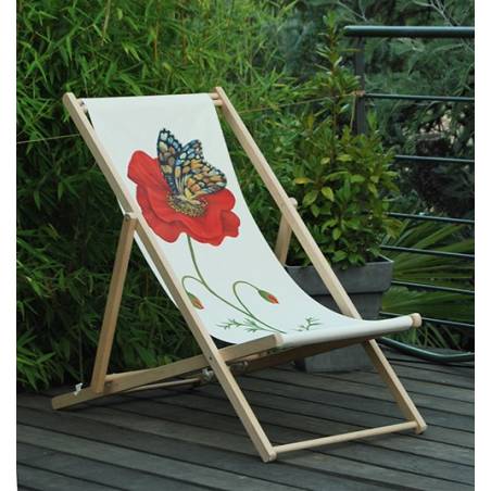 toile de transat fleurie