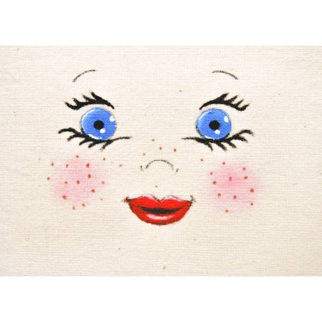 tête de poupée en chiffon